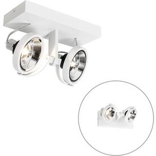 Moderne spotlight hvid 2-lys - Master 111