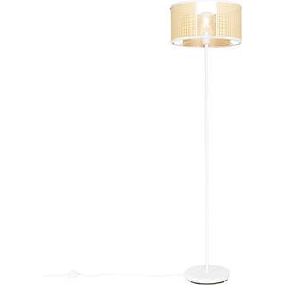 Oriental gulvlampe hvid med rattan 40 cm - Akira
