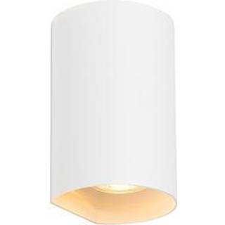 Rund design væglampe hvid - Sabbir