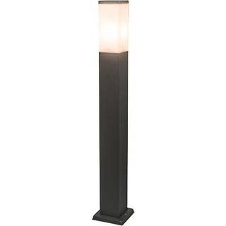 Moderne udendørs lampestolpe mørkegrå med opal 80 cm IP44 - Malios