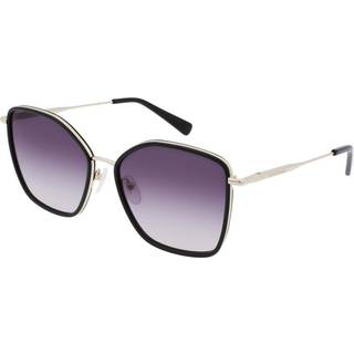 LONGCHAMP Kvinde LO685S 722 Solbriller Metal Sort Grå Firkantet Fotokromatisk