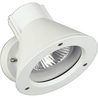 Vægspot 643 W, hvid, IP54, E27, aluminium, drejelig