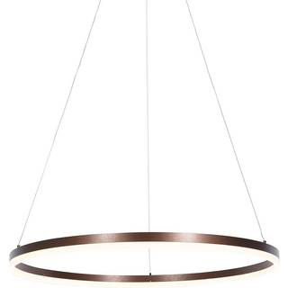 Mørk bronze pendellampe 80 cm inkl. LED 3-trins dæmpbar - Anello