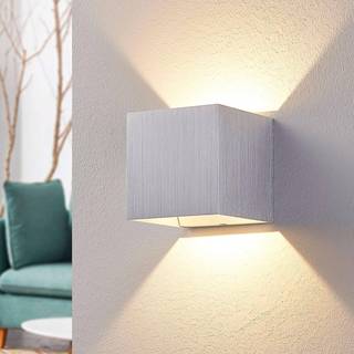 LED væglampe Esma Arcchio, Aluminium/grå/zink, Soveværelse, Aluminium, Moderne