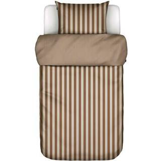 Eksklusiv sengetøj fra MARC O`POLO - CLASSIC STRIPE TOFFEE BROWN 200
