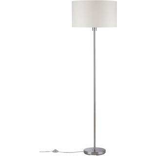 Paulmann Tessa gulvlampe, creme, børstet jern