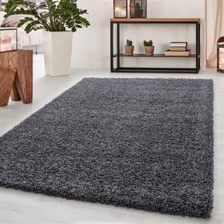 Dream Shaggy Tæppeløber Ensfarvet - Grå - 60x110 (Løber)