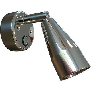 Læselampe Casolux Mary Wall, rustfrit stål, LED, 10 - 30 V, 1.5 W, med USB-udtag + dæmpningsfunktion