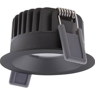 Ledvance LED spot Fix Aluminium sort 8W 640lm 36D - 927 ekstra varm hvid | Udsnit 68mm - IP44 - bedste farvegengivelse - dæmpbar