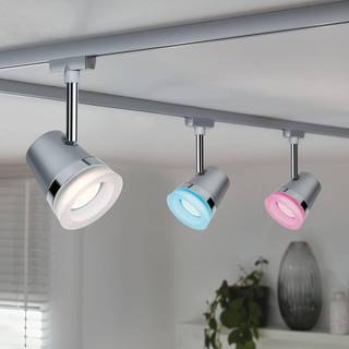 Paulmann URail Cone spot RGBW, mat krom, ZigBee