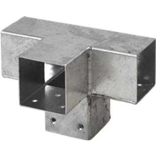 Plus CUBIC Forlængerbeslag til stolpe 7x7cm, dobbelt, 17873-1 ✓ På lager - klar til levering og afhentning