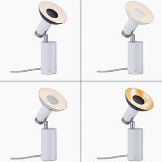 Paulmann Runa bordlampe, hvid/grå