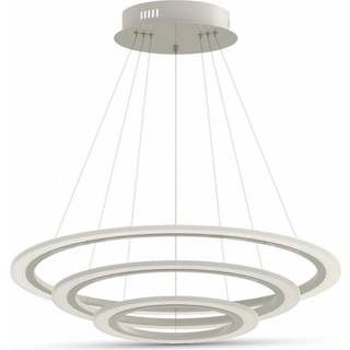 70W LED Lampe m/ 3 ringe lys, 3000K, Varm hvid