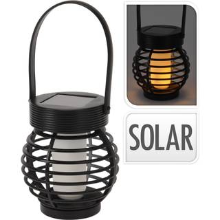 Solar lanterne sort 11 cm