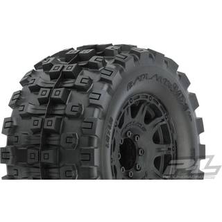 Pro-Line - PL10166-10 - Badlands MX38 HP All Terrain Bælted dæk limet på 3,8" fælge med udskiftelige 17 mm hex - 2 stk