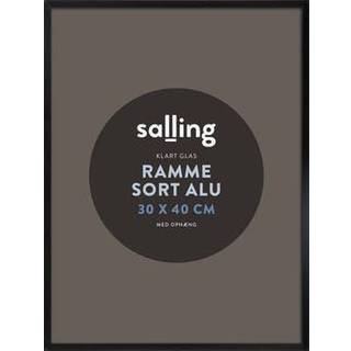Sort ramme m. glas - 30x40 cm (På lager i varehus)