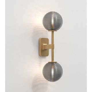 Astro Tacoma Twin Væglampe Mat Sort & Skærm Opal