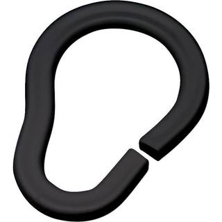 Habo Ring til badeforhæng, sort