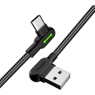 Mcdodo - USB to USB C cable CA 5280 LED 1 8m black