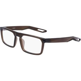 Nike 7306 090 55 Briller Mænd Brun - Transparent Brown - 55mm