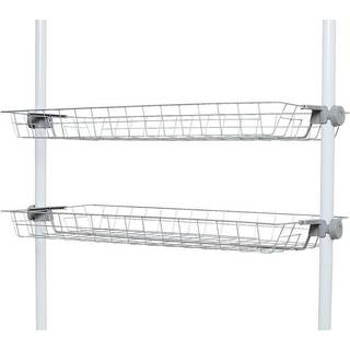WENKO Hercules trådkurve, 94 x 38 x 8 cm, hvid - 2 stk.