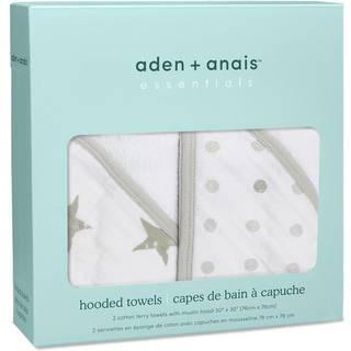 Aden + Anais Det essentielle Dusty Med hætte 100% Bomuld Håndklæder 2 Pakkeen