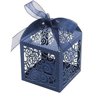Kposiya 70 Pack Wedding Favor Boxes Laser Cut Boxes Party Favor Box Small Gift Boxes Blonder Candy Boxes til bryllup Brud brusebad baby shower f?
