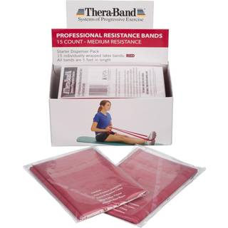 Theraband Resistance Bands 5 Foot 15 Count Professional Latex Elastic Bands For Upper & Lower Body Træning Fysioterapi Lower Pilates hjemme træni