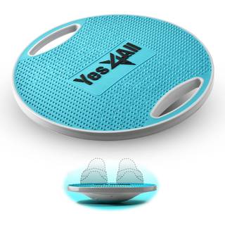 Ja4Alle Premium Wobble/Core Balance Board - 16,34 tommer Round Balance Board til Standing Desk Core Training Home Gym Workout (Sky Blue)