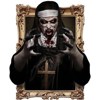 Selbstklebende 3D Deko Folie Zombie Nonne