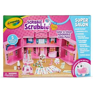 Crayola Scribble Scrubbie Pets Super Salon Color Paint & Wash Leget?jsgave til b?rn i alderen 3 4 5 6