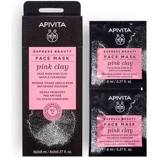 Apivita Express Beauty Cleansing Face Mask Pink Clay Rensemaske til ansigt 2x8 ml - 2x8 ml