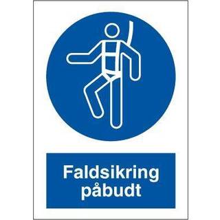 Faldsikring påbudt - Plast - 297 x 210 mm