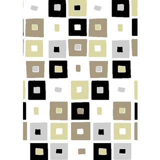 Geyser Square Spots polyester badeforhæng 180x200 cm