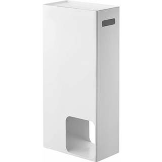 Yamazaki Toiletpapir holder - Hvid - 11,5cm x 11,5cm x 38,5cm, 23cm x 12,5cm x 48cm - Thora