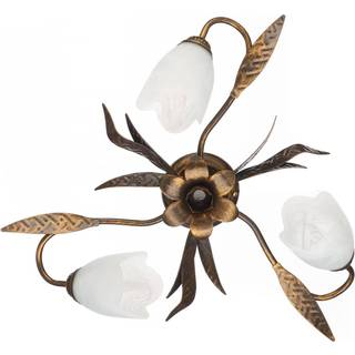 Loftlampe Sonia med 3 lyskilder, bronze