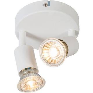 Moderne spotlight hvid vipbar rund 2-lys - Jeany
