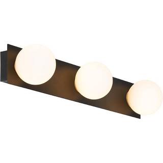 Moderne væglampe sort 48 cm IP44 3-lys - Cederic