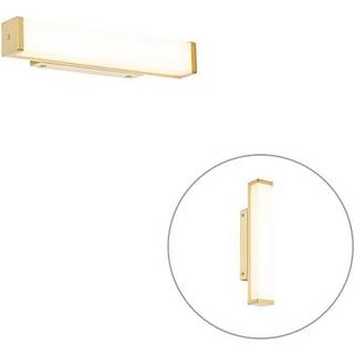 Badeværelsesvæglampe messing 32 cm inkl. LED IP44 - Cascada