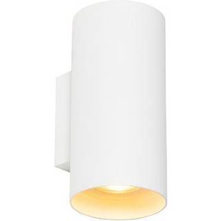 Design væglampe hvid rund 2-lys - Sab