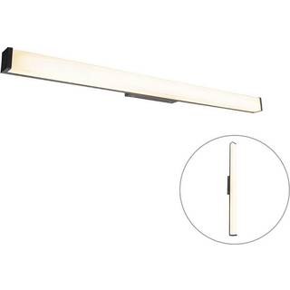 Moderne badeværelsesvæglampe sort 92 cm IP44 - Cascada