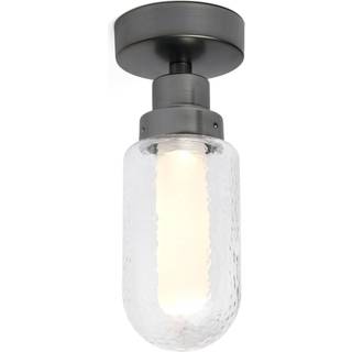 Brume LED loftlampe til bad, antracit, glas, Ø 8 cm