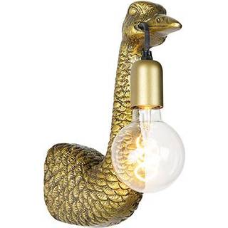 Vintage væglampe messing - Animal Camel Bird