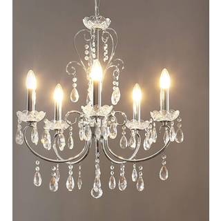 Lucande - Solveig 5 Pendel Chrome/Clear