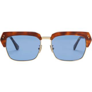 Marni Unisex Three Gorges Blue PHD Solbriller Metal Havana Blå Firkantet Normal