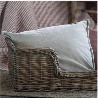 Ib Laursen velour pudebetræk 52x52 cm fog