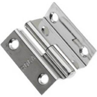 Løftehængsler / dørhængsler Roca, 40 x 35 mm, med offset / forskudt hængselsled + venstrehængning, rustfrit stål