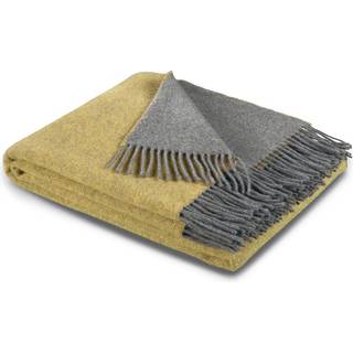 Luksus cashmere plaid fra BIEDERLACK - OKKER/GREY