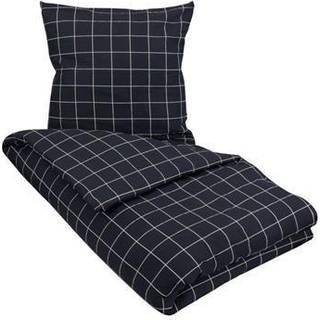 Kingsize sengetøj 240x220 cm - Blue Check - Bæk og bølge sengesæt - Borg Living dobbelt dynebetræk