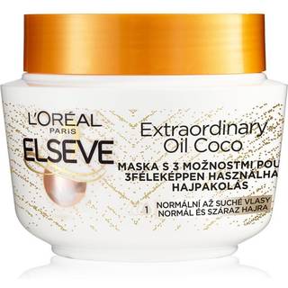 L’Oréal Paris Elseve Extraordinary Oil Coconut Nærende maske med kokosolie til normalt og tørt hår 300 ml - 300 ml